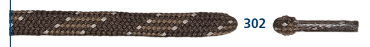 Barth Schnürsenkel Bergsport halbrund hellbraun/dunkelbraun 180cm